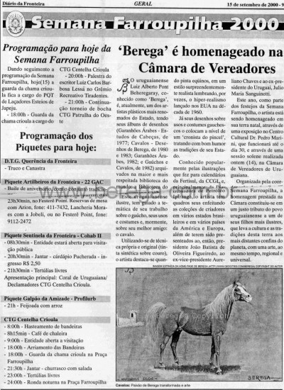 report Berega J. Fronteira - set 2000