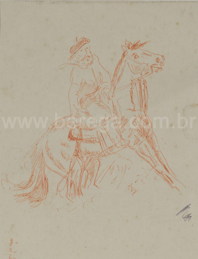 Desenho rápido de uma esbarrada - não datado