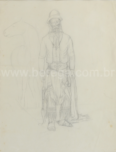 Desenho de gaúcho sec 19 - não datado