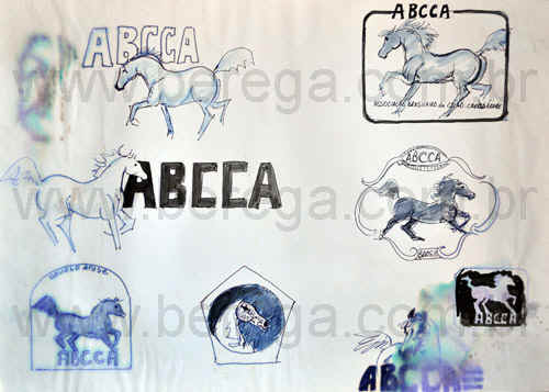 Estudos para logotipos para a Associa?o Criadores de Cavalos Arabes