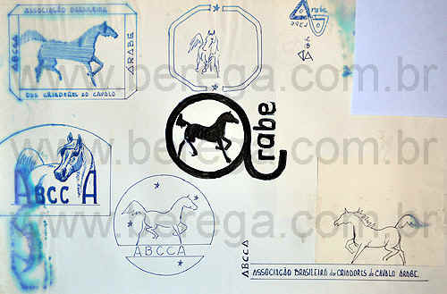 Estudos para logotipos para a Associa?o Criadores de Cavalos Arabes