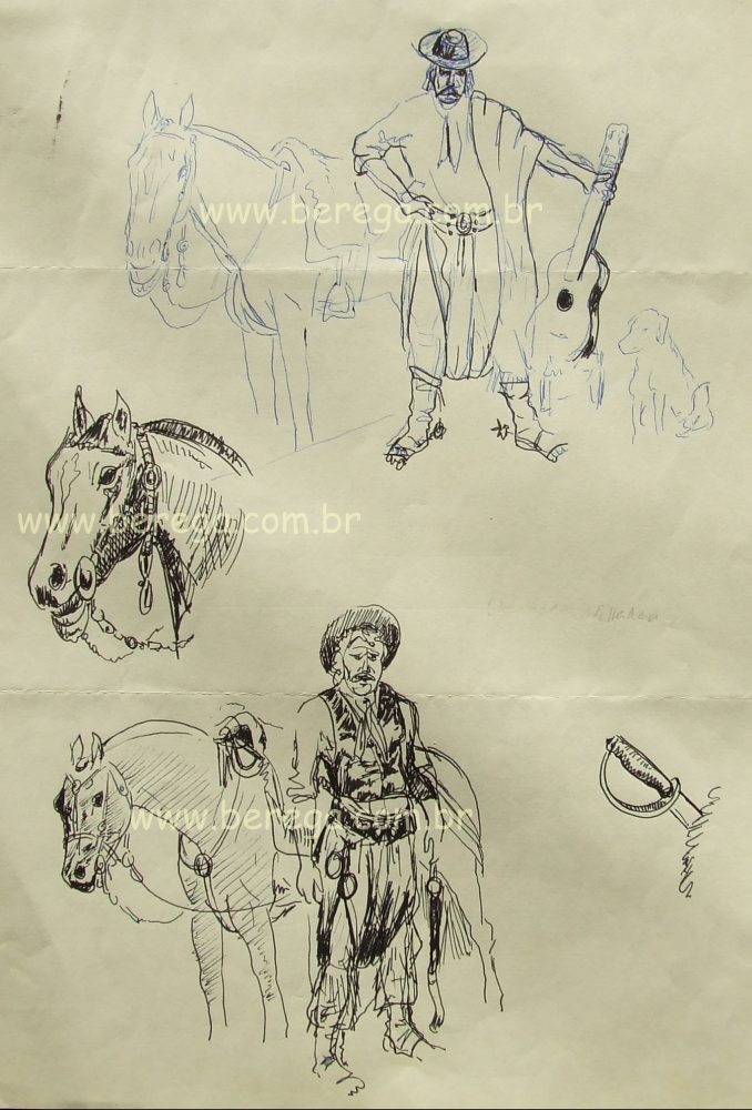 Desenhos de gaúchos