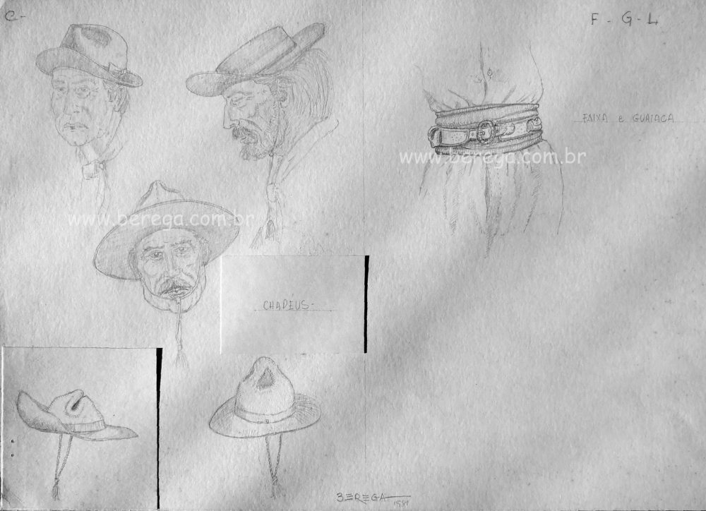 Desenhos de utensílios gaúchos