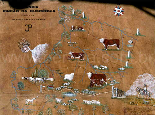 mapa Est?cia Rinc? da Quer?cia - vista geral do quadro