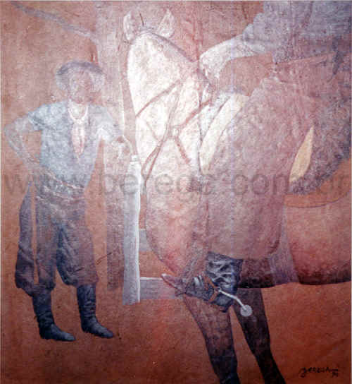 cena de encontro de dois ga?hos - 1990