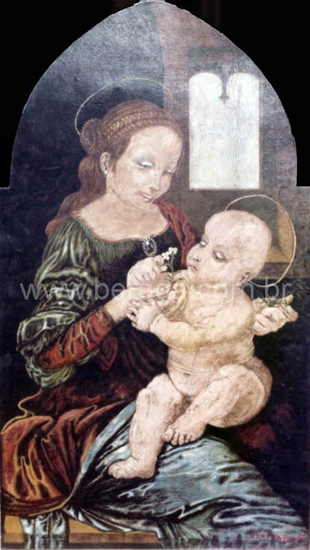 Madona com Jesus de Leonardo Da Vinci - 1976