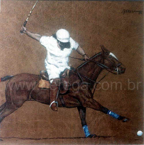 retrato de Jorge Bastos jogando p?o